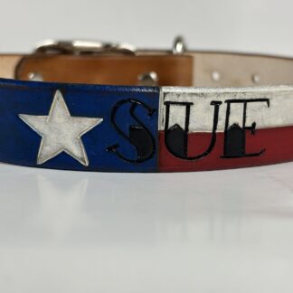 Texas Flag with Tattoo Font