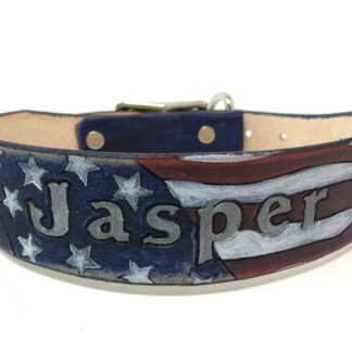 Distressed Blue Stars and Stripes Collar